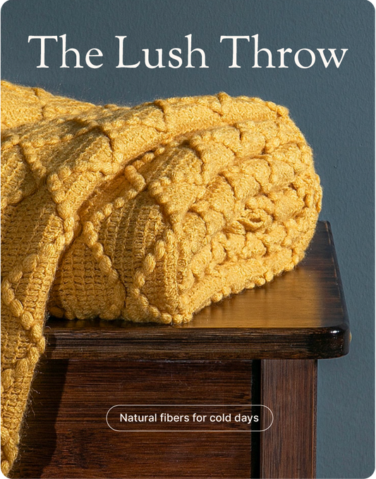 Lush Knitted Throw